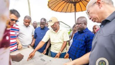 Photo of Volta Regional Minister, Togbe Afede lead investors for Hohoe Cocoa Factory site inspection