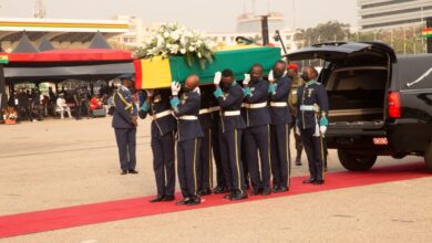Photo of Burial service held for Jerry John Rawlings [Photos]