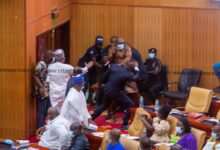 Photo of Carlos Ahenkorah snatches ballot papers during Speaker of Parliament election [Photos]