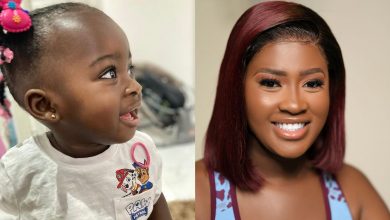 Photo of Fella Makafui shares beautiful new photos with Island her daughter