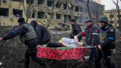 Photo of Three dead as Russian air strike hits maternity hospital in Ukraine