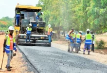Photo of Work on Asikuma Junction-Have road on course