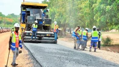 Photo of Work on Asikuma Junction-Have road on course