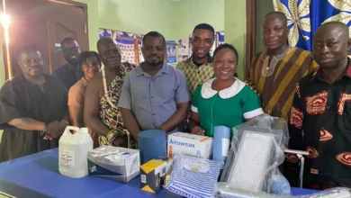 Photo of Assembly Member supports 2 health facilities at Sokode Gbogame