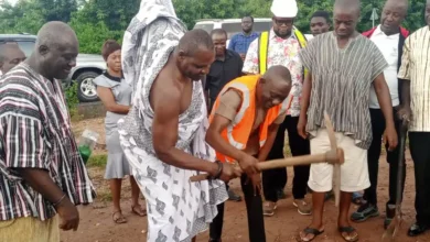 Photo of Kadjebi traditional authority hands over site for construction of lorry park