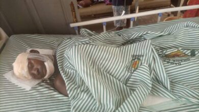 Photo of Dambai Health Centre appeals for identification of unconscious accident victim