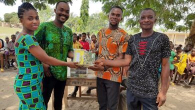 Photo of Ketu North: Assemblyman donates exercise books to two basic schools