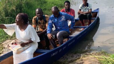 Photo of Keta: GNAT donates canoe to Lawoshime and Wenyagor Basic schools