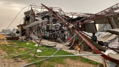 Photo of Rainstorm and whirlwind destroys HGL Rice Mill in Adaklu
