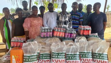 Photo of VOLTA UNION,UK AND EUROPE DONATES TO FLOOD VICTIMS IN GALOSOTA
