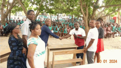Photo of Keta MCE donates to Anlo-Afiadenyigba Senior High School