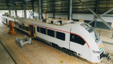 Photo of PICTURES: Assembling and installation of Ghana’s first modern train successfuly completed