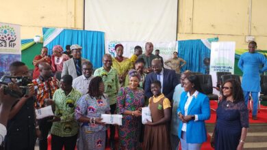 Photo of Mrs Bawumia donates 5,000 packs of sanitary pads to girls in Ga Central 