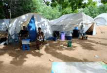 Photo of Mepe flood victims still in tents, eight months after Akosombo Dam spillage 
