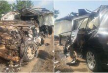 Photo of VIDEO: Akufo-Addo’s convoy involved in fatal accident in Bunso, one dead