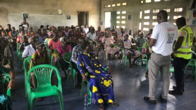 Photo of Residents of Live commend Akatsi ECG for community education initiative