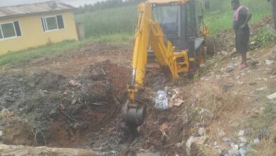 Photo of Ketu South MCE drains major gutters in Agbozume to improve sanitation  